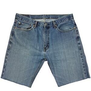 Levi's 505 Dad Jean Shorts Men's‎ 36" (36x10) Cutoffs Grunge Jorts Retro Denim